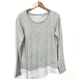 89th & Madison Pullover Gray Sweater Lightweight M